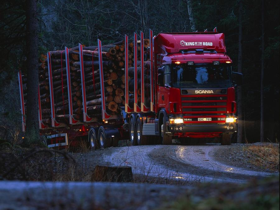  Scania R164GB 580 6x4 Timber Truck 1995 года  (фото 2 из 3)